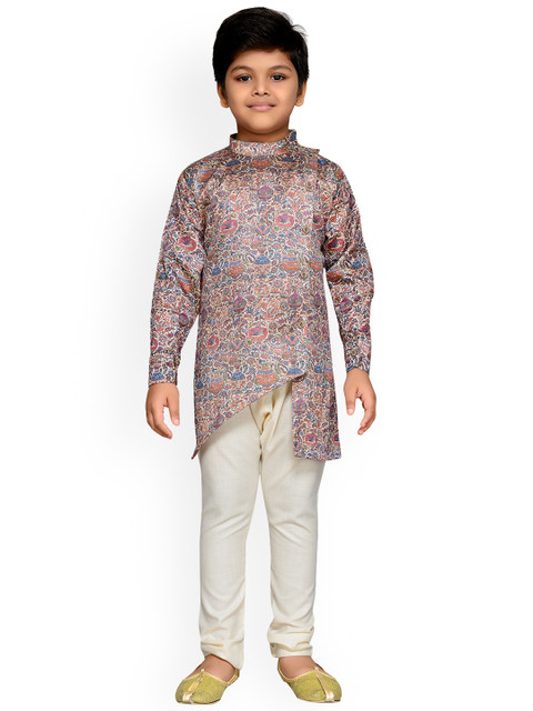 

Aj DEZInES Boys Multicoloured Printed Kurta with Pyjamas, Multi