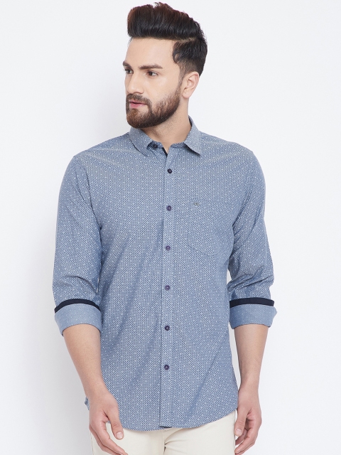 

Duke Men Grey Regular Fit Printed Casual Shirt