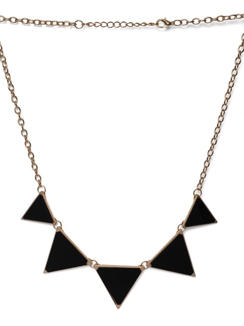 

Kazo Black Alloy Gold-Plated Chain