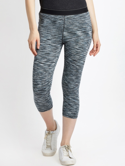 

Ajile by Pantaloons Women Grey Printed Skinny Fit Capris