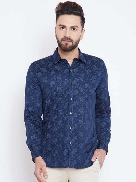 

Duke Men Blue Regular Fit Printed Casual Shirt