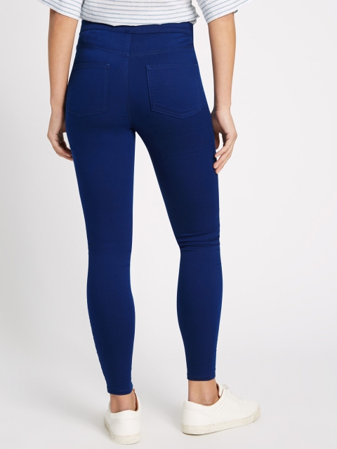 

Marks & Spencer Women Blue Skinny Fit High-Rise Clean Look Jeans