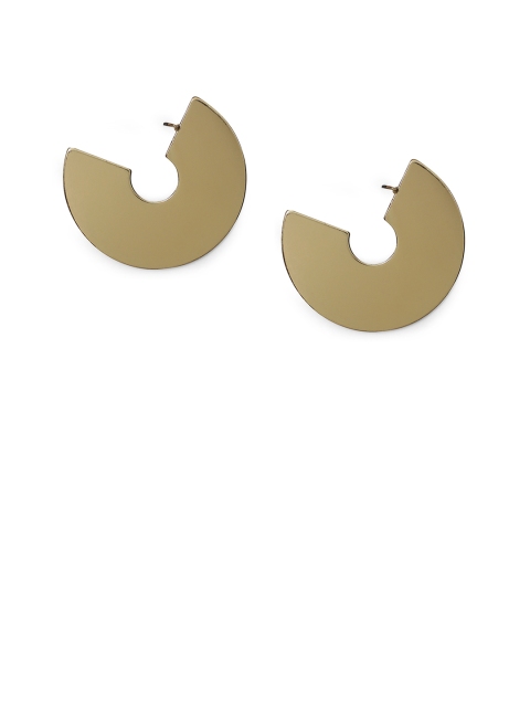 

Kazo Gold-Toned Crescent Shaped Hoop Earrings