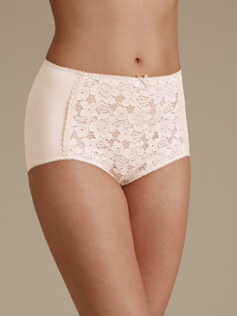 

Marks & Spencer Women Assorted Self-Design Hipster Brief T610733DALMOND
