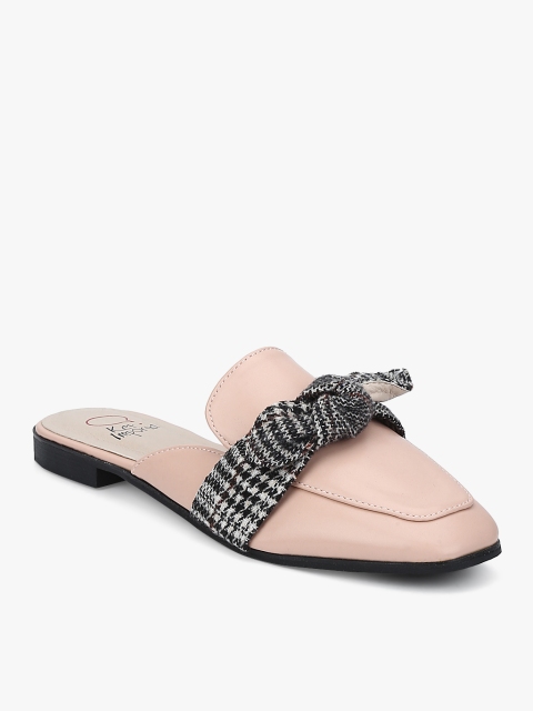 

KetImporta Women Pink Solid Synthetic Mules