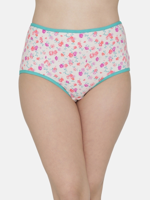 

Clovia Women White Printed Briefs PN2981P18XL