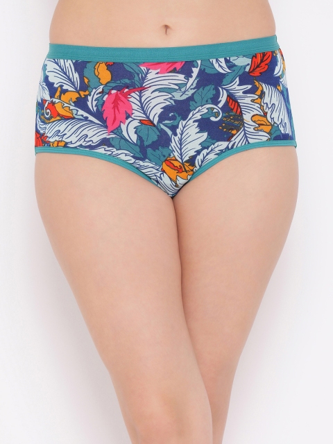 

Clovia Women Blue Printed Hipster Briefs PN2957P03XL
