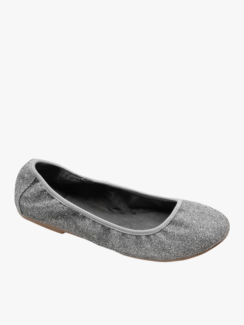 

next Grey Solid Folding Ballerinas