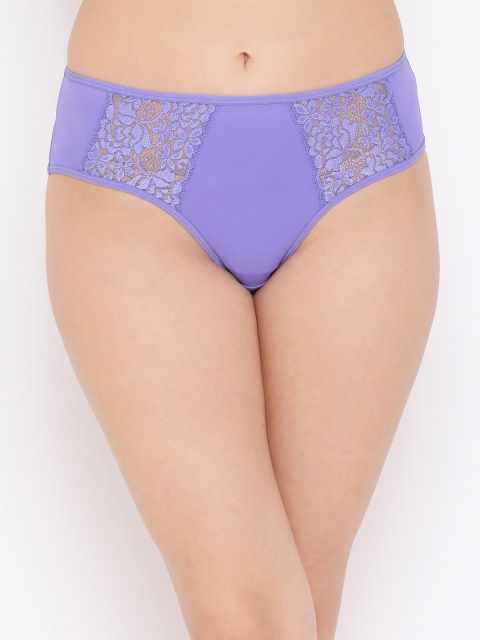 

Clovia Women Purple Solid Briefs PN2954P12XL