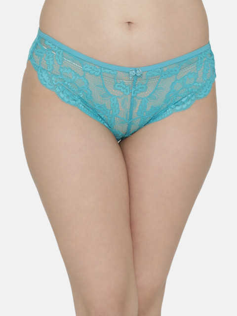 

Clovia Women Blue Lace Bikini Briefs PN3021P03