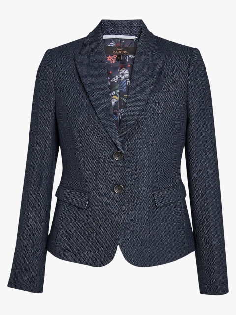 

next Blue Solid Lightweight Tailored Jacket