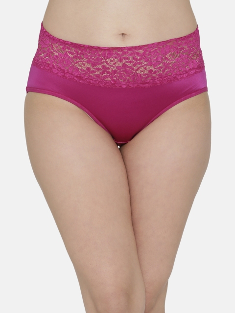 

Clovia Women Pink Solid Hipster Briefs PN0271P15XL