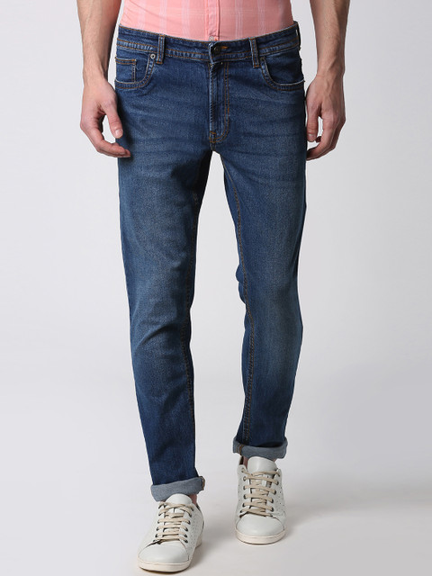 

Peter England Casuals Men Blue Slim Fit Mid-Rise Clean Look Stretchable Jeans