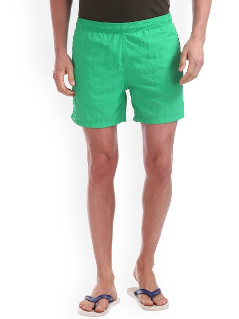 

GANT Men Green Solid Regular Fit Regular Shorts