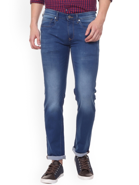 

Louis Philippe Jeans Men Blue Slim Fit Mid-Rise Clean Look Stretchable Jeans