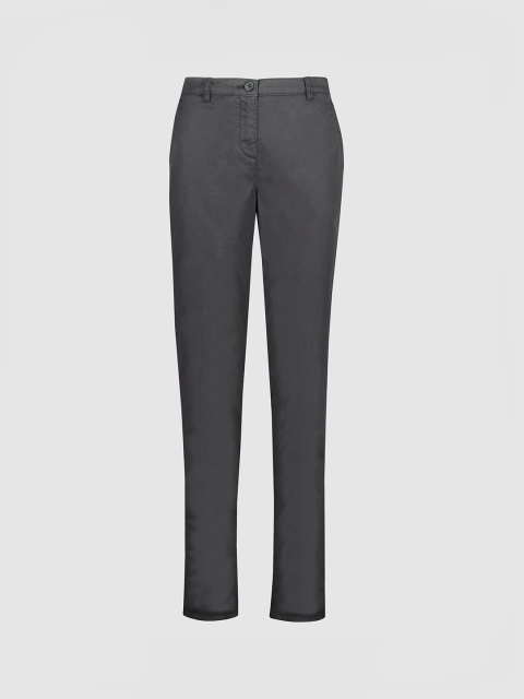 

next Women Black Smart Slim Fit Solid Chinos