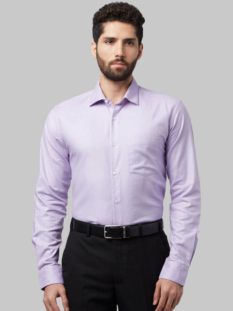 

Park Avenue Men Purple Slim Fit Self Design Formal Shirt