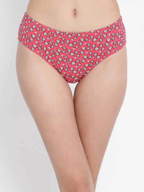 

Clovia Women Pink Printed Hipster Briefs PN2950P14XL