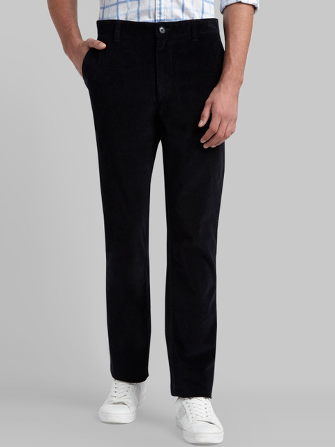 

Parx Men Blue Slim Fit Solid Regular Trousers