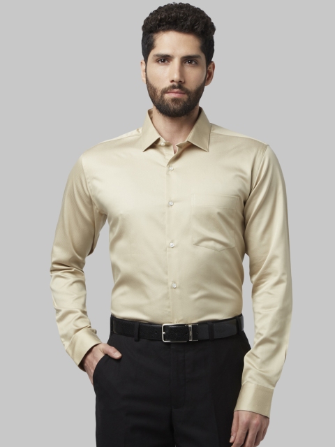 

Park Avenue Men Beige Slim Fit Solid Formal Shirt