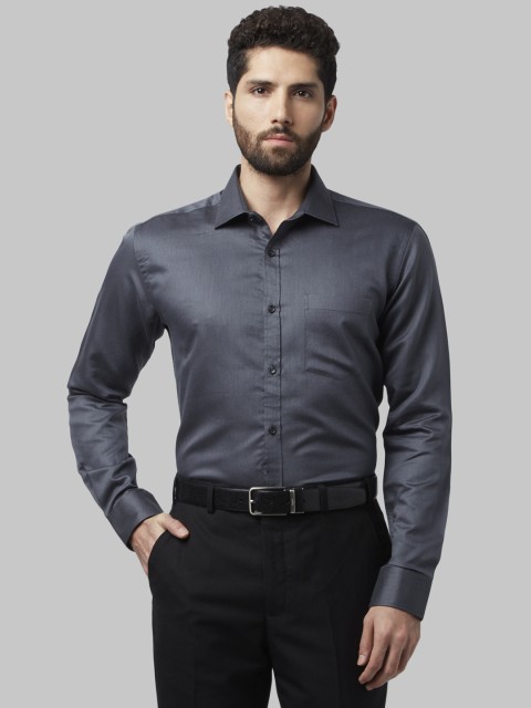 

Park Avenue Men Grey Slim Fit Solid Formal Shirt