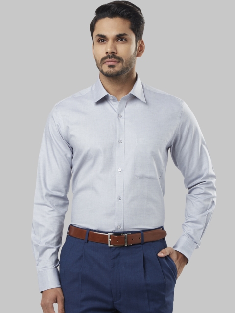 

Raymond Men Grey Regular Fit Self Design Formal Shirt