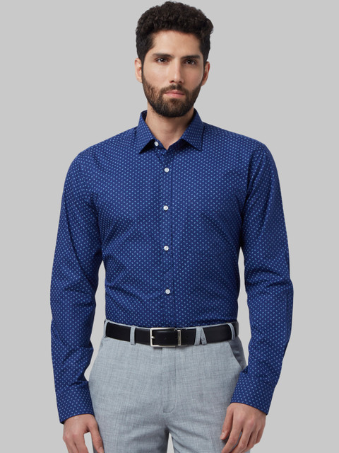 

Park Avenue Men Blue Slim Fit Printed Formal Shirt