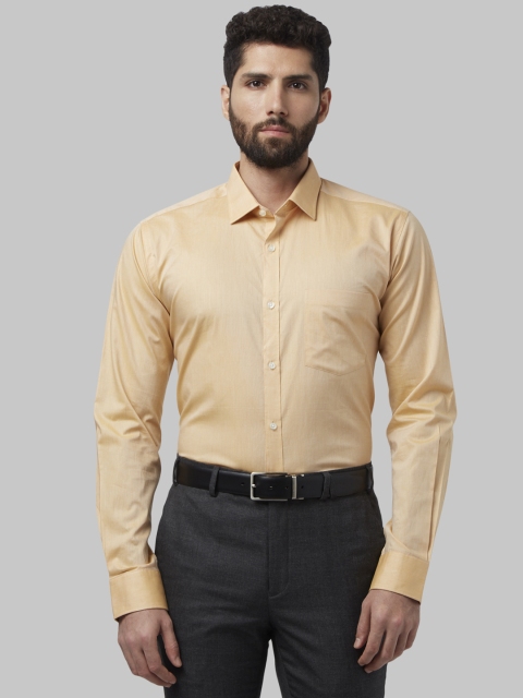 

Park Avenue Men Beige Slim Fit Solid Formal Shirt