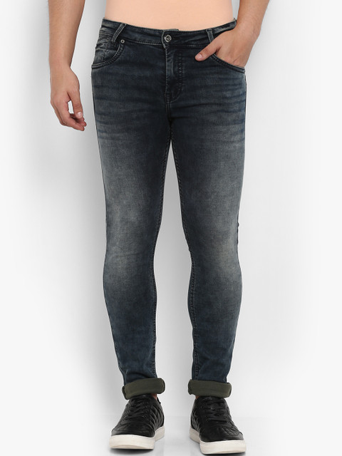

Mufti Men Blue Skinny Fit Mid-Rise Clean Look Stretchable Jeans