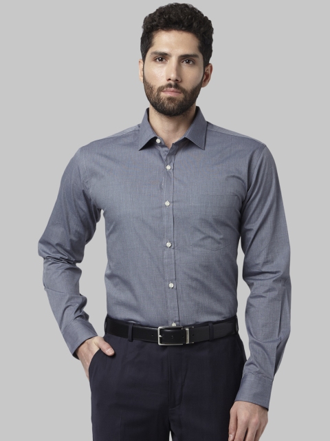 

Park Avenue Men Grey Slim Fit Solid Formal Shirt