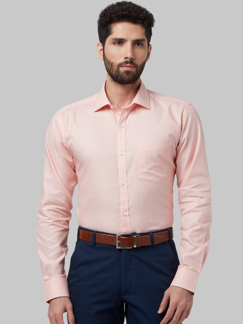 

Park Avenue Men Orange Slim Fit Printed Formal Shirt