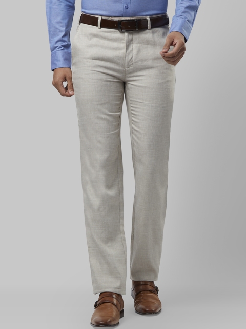 

Raymond Men Grey Regular Fit Solid Formal Trousers