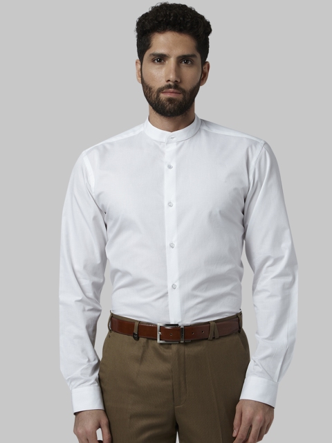 

Park Avenue Men White Slim Fit Solid Formal Shirt