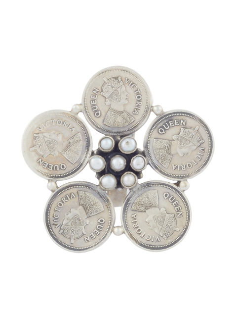 

ahilya Sterling Silver Guinea Pearl Ring