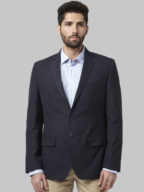 

Park Avenue Men Blue Single Breasted Blazer