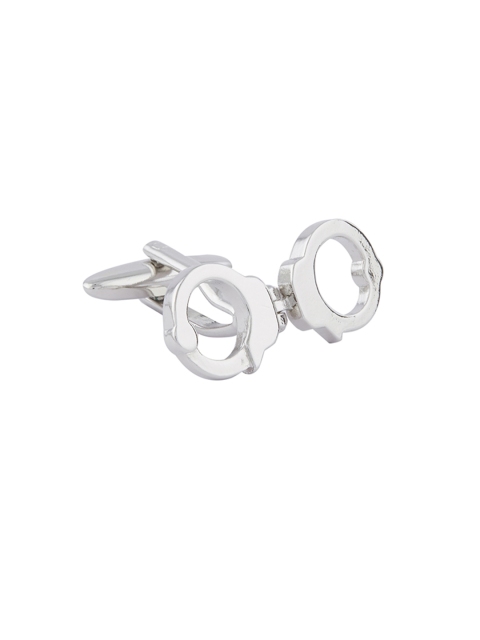 

shaze Silver-Toned Quirky Cufflinks