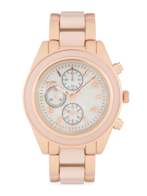 

Aeropostale Women White & Gold-Toned Analogue Watch AE1842653