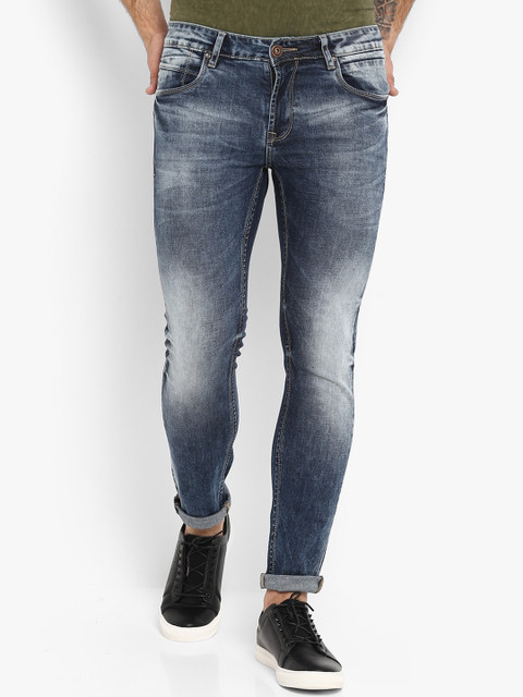 

Mufti Men Blue Skinny Fit Mid-Rise Clean Look Stretchable Jeans