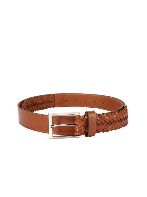 

SIMON CARTER LONDON Men Brown Braided Leather Belt