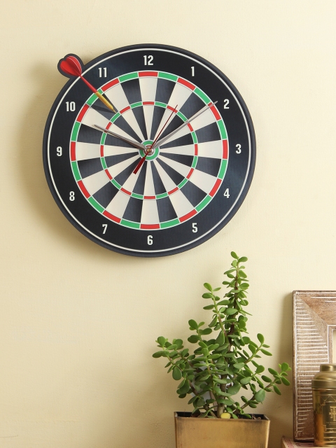 

RANGRAGE Black Handcrafted Round Printed Analogue Wall Clock