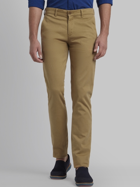 

Parx Men Khaki Slim Fit Solid Regular Trousers