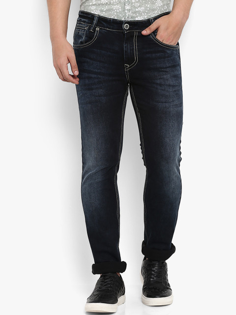 

Mufti Men Black Regular Fit Mid-Rise Clean Look Stretchable Jeans