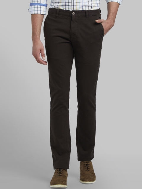 

Parx Men Brown Tapered Fit Solid Regular Trousers