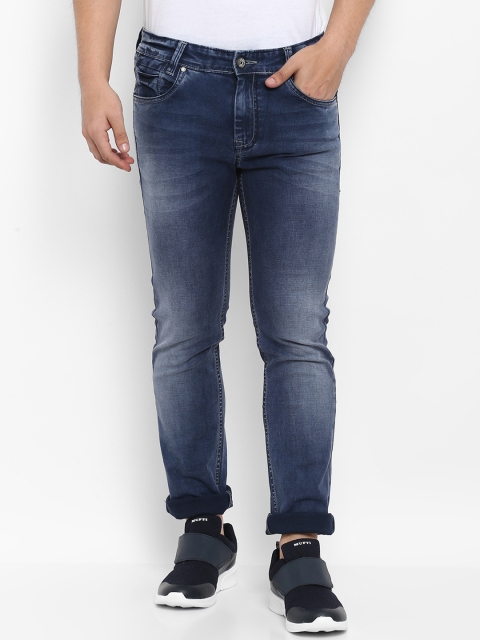 

Mufti Men Blue Regular Fit Mid-Rise Clean Look Stretchable Jeans