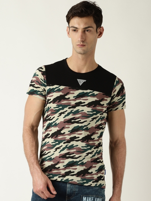 

Blue Saint Men Multicoloured Printed Round Neck T-shirt, Multi