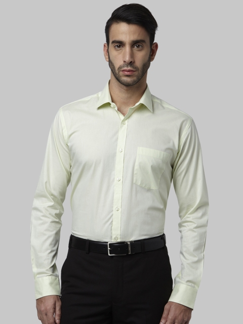 

Park Avenue Men Green Slim Fit Solid Formal Shirt