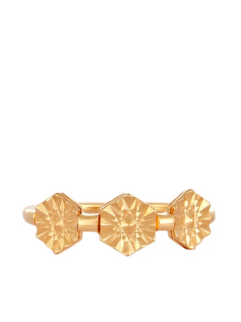 

Mia by Tanishq 14KT Yellow Gold Finger Ring with Hexagon Design