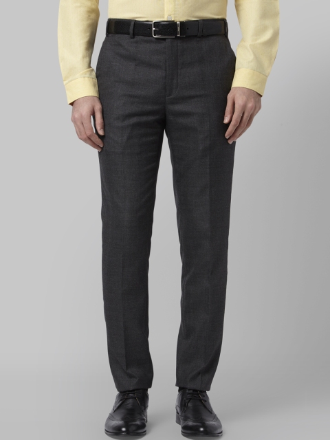 

Park Avenue Men Grey Regular Fit Solid Formal Trousers