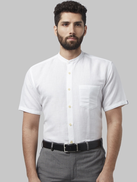

Park Avenue Men White Slim Fit Solid Formal Shirt
