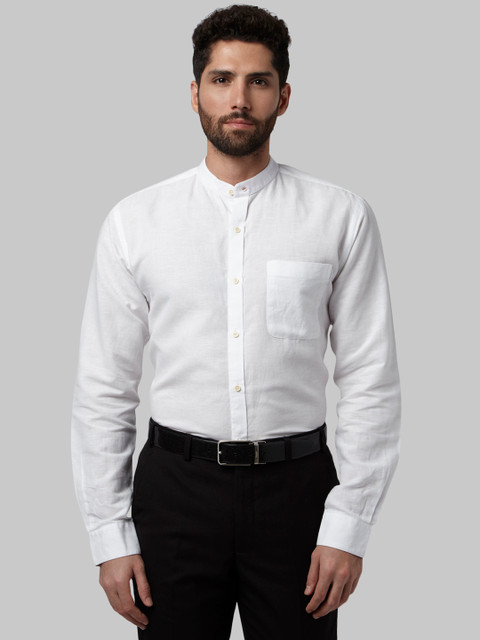 

Park Avenue Men White Slim Fit Solid Formal Shirt